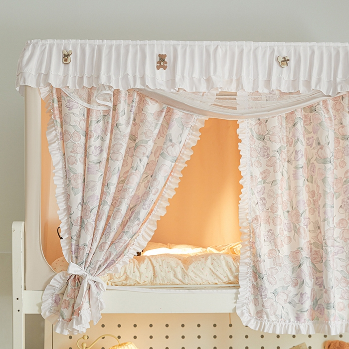 91家纺网 家纺一手货源 找家纺 梦之宝 2025年新款小碎花学生蚊帐 蔷薇