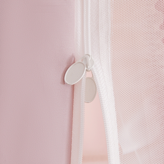 91家纺网 家纺一手货源 找家纺 梦之宝 2025年新款小碎花学生蚊帐 小碎花-粉