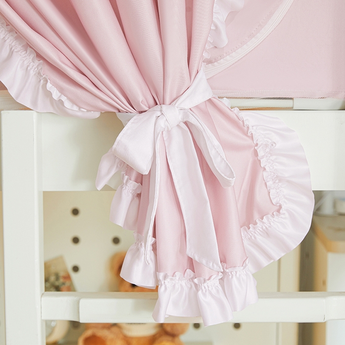 91家纺网 家纺一手货源 找家纺 梦之宝 2025年新款小碎花学生蚊帐 小碎花-粉