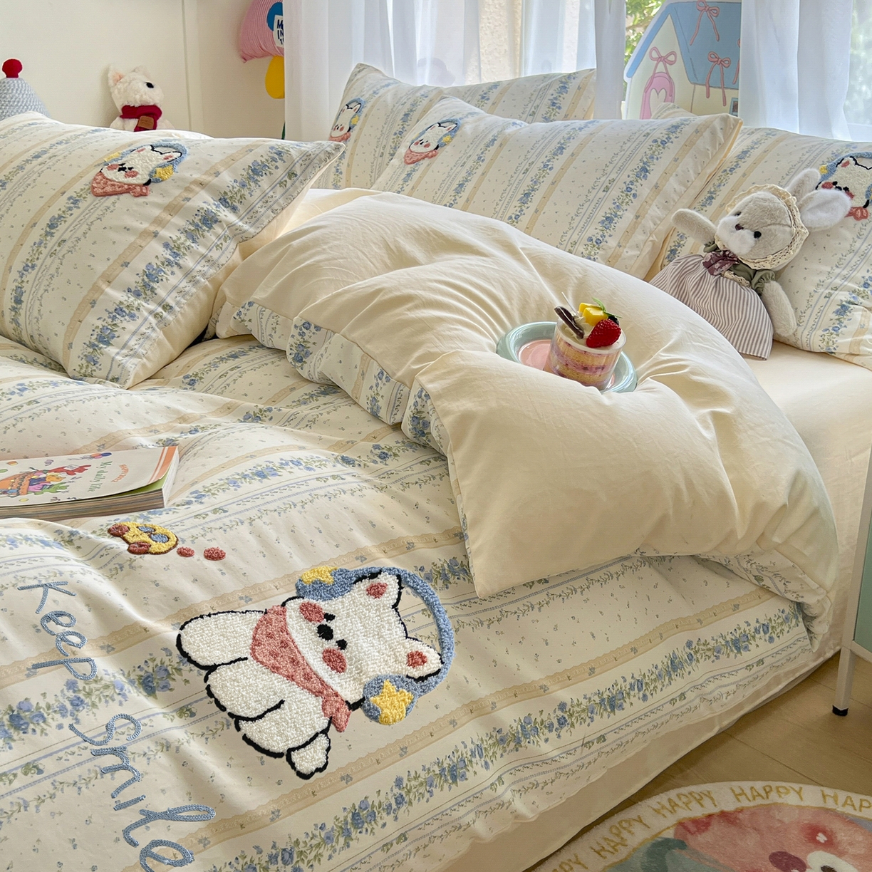 91家纺网 家纺一手货源 找家纺 （总）奥汀洛家纺 2025新款斜纹云感棉毛巾绣四件套