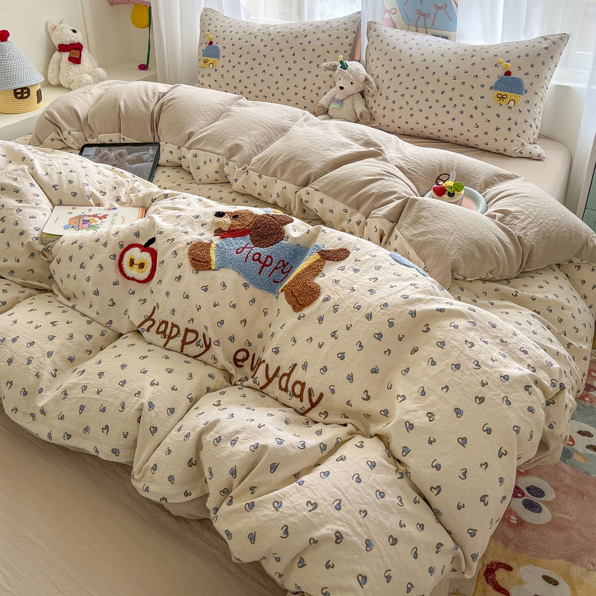 91家纺网 家纺一手货源 找家纺 （总）奥汀洛家纺 2025新款斜纹云感棉毛巾绣四件套