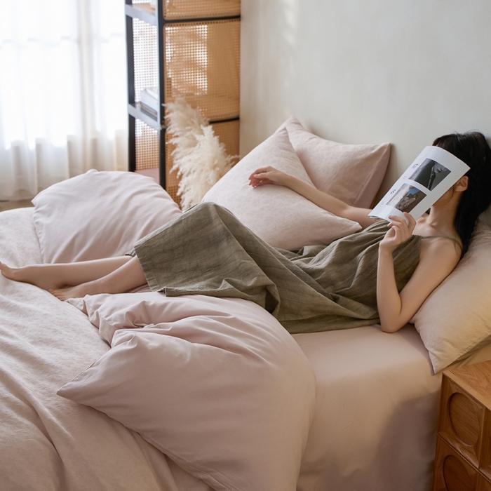 91家纺网 家纺一手货源 找家纺 （总）禾时 2025新款60s轻奢提花磨毛四件套-最清风