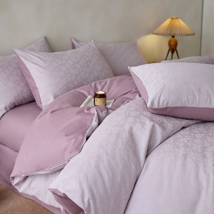 91家纺网 家纺一手货源 找家纺 （总）禾时 2025新款60s轻奢提花磨毛四件套-最清风