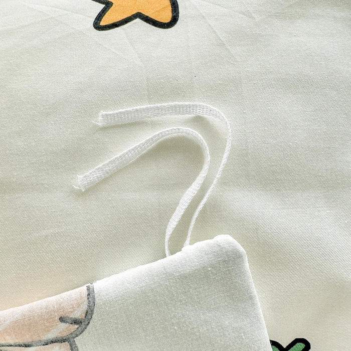 91家纺网 家纺一手货源 找家纺 金盛纺 2025新款全棉印花四件套 动物园