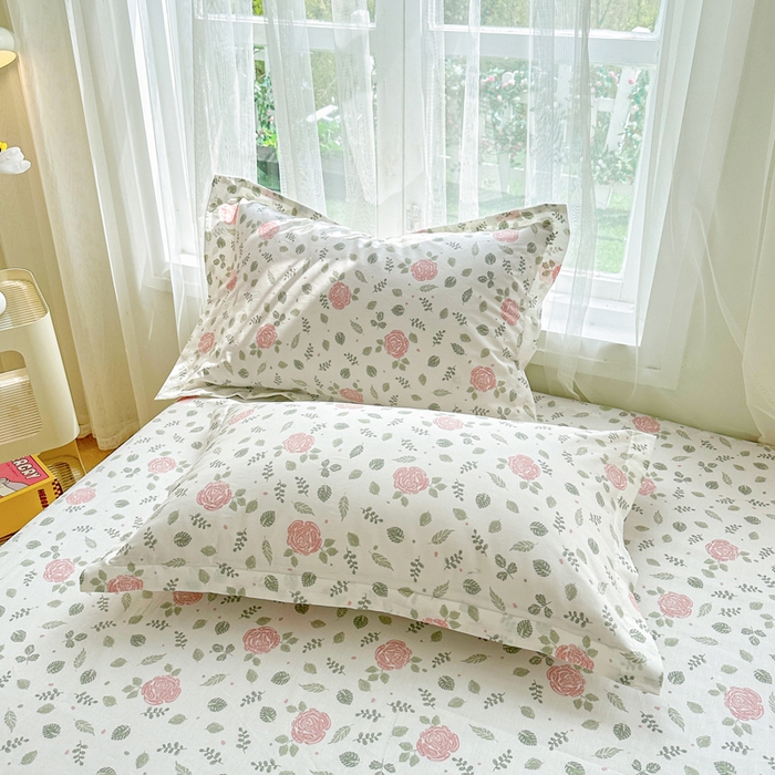 91家纺网 家纺一手货源 找家纺 金盛纺 2025新款全棉印花四件套 花涧澈