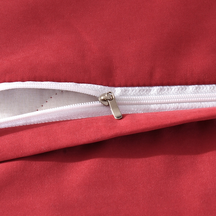 91家纺网 家纺一手货源 找家纺 代芙家纺 2025新款锦棉床盖四件套-压线款 花香-压线款-酒红