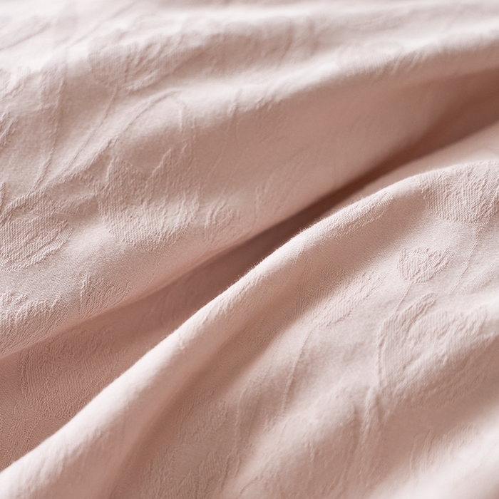 91家纺网 家纺一手货源 找家纺 禾时 2025新款60s轻奢提花磨毛四件套-郁见春色 郁见春色-淡粉