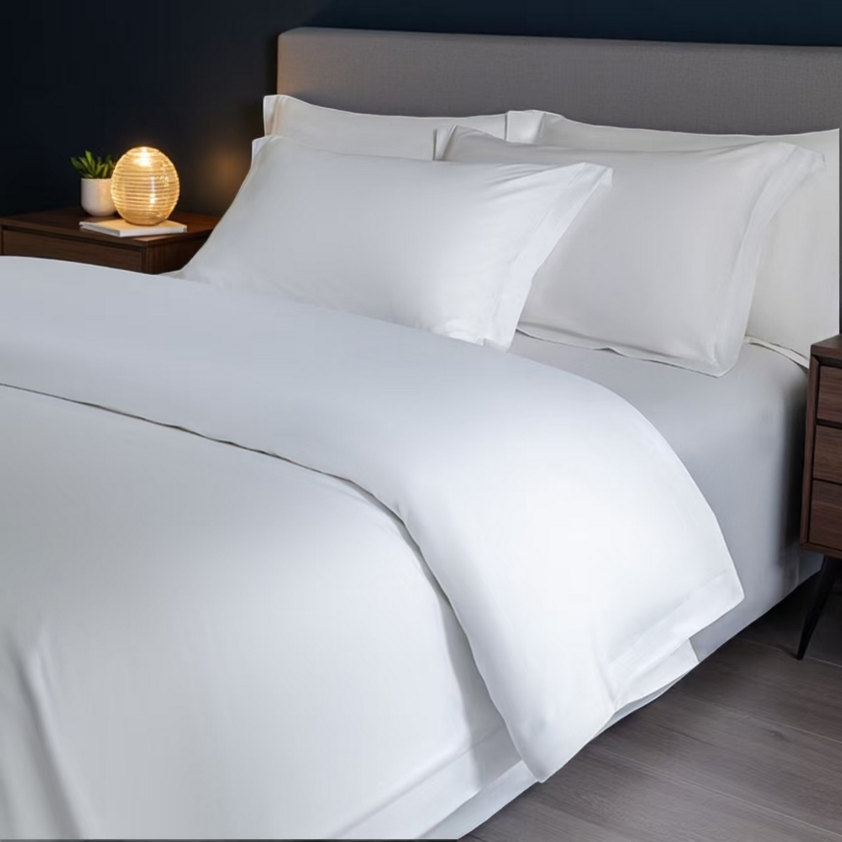 91家纺网 家纺一手货源 找家纺 （总）2025新款酒店布草四件套不起球不起皱不缩水透气柔软耐洗耐用新宠儿