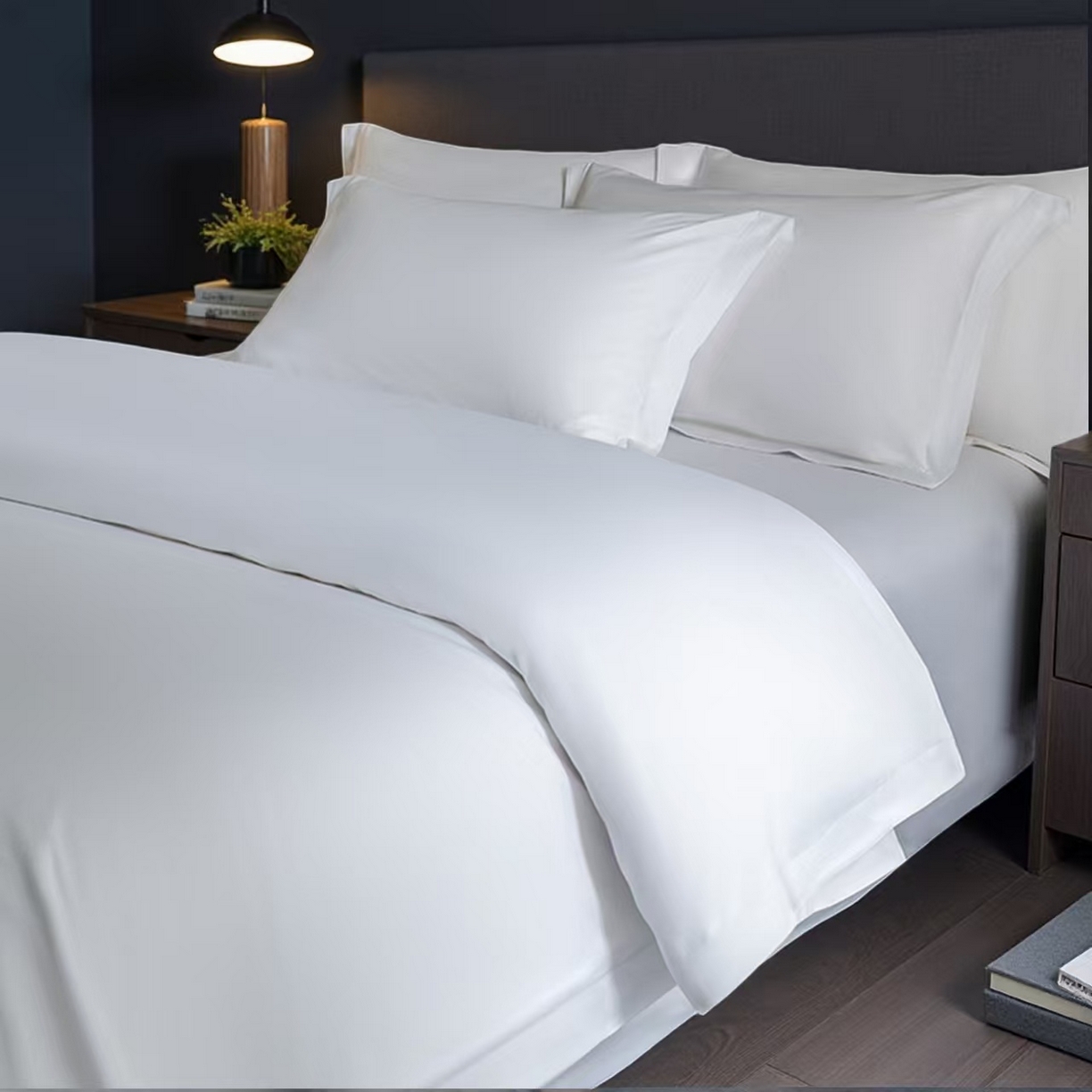 91家纺网 家纺一手货源 找家纺 （总）2025新款酒店布草四件套不起球不起皱不缩水透气柔软耐洗耐用新宠儿