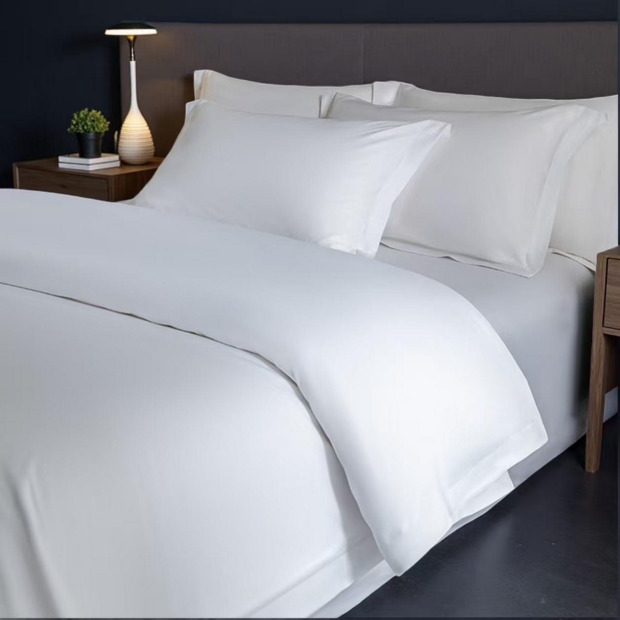 91家纺网 家纺一手货源 找家纺 （总）2025新款酒店布草四件套不起球不起皱不缩水透气柔软耐洗耐用新宠儿