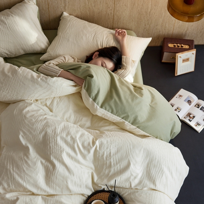 91家纺网 家纺一手货源 找家纺 （总）禾时 2025新款60s轻奢提花磨毛四件套-浮光跃川