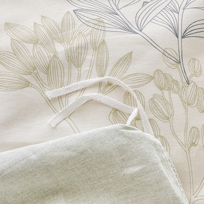 91家纺网 家纺一手货源 找家纺 金盛纺 2025新款全棉印花四件套 霜叶