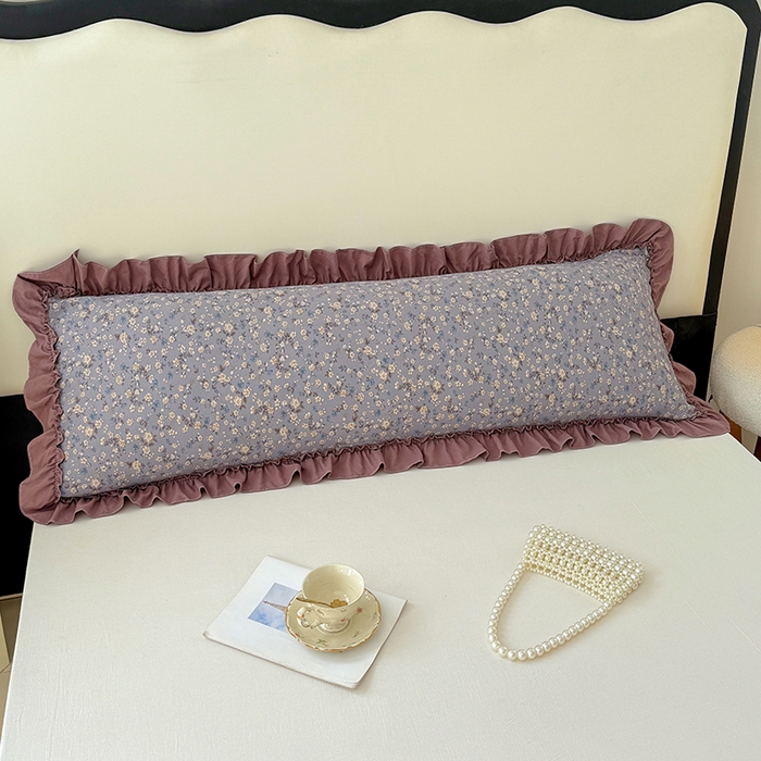 91家纺网 家纺一手货源 找家纺 （总）梦舒羽 2025新款水洗珍珠棉花边枕套加长双人情侣1.8米枕芯内胆套1.5m枕头套