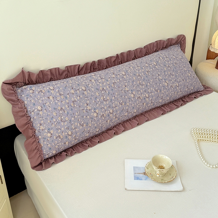 91家纺网 家纺一手货源 找家纺 （总）梦舒羽 2025新款水洗珍珠棉花边枕套加长双人情侣1.8米枕芯内胆套1.5m枕头套