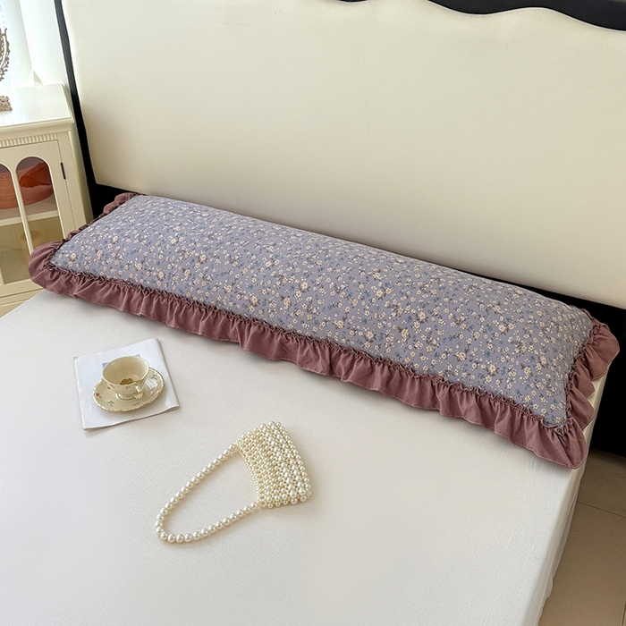 91家纺网 家纺一手货源 找家纺 （总）梦舒羽 2025新款水洗珍珠棉花边枕套加长双人情侣1.8米枕芯内胆套1.5m枕头套