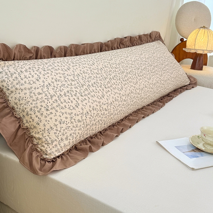 91家纺网 家纺一手货源 找家纺 （总）梦舒羽 2025新款水洗珍珠棉花边枕套加长双人情侣1.8米枕芯内胆套1.5m枕头套