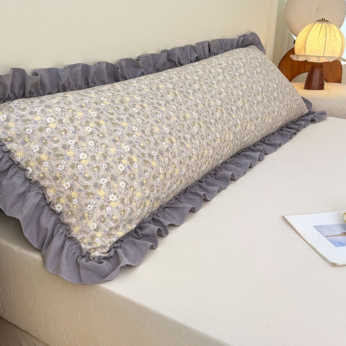 91家纺网 家纺一手货源 找家纺 （总）梦舒羽 2025新款水洗珍珠棉花边枕套加长双人情侣1.8米枕芯内胆套1.5m枕头套