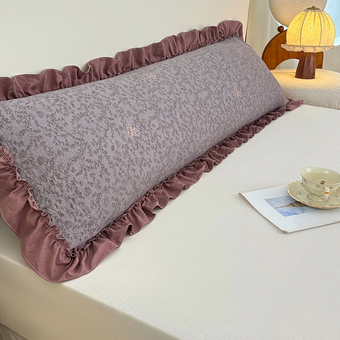 91家纺网 家纺一手货源 找家纺 （总）梦舒羽 2025新款水洗珍珠棉花边枕套加长双人情侣1.8米枕芯内胆套1.5m枕头套