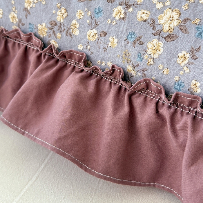 91家纺网 家纺一手货源 找家纺 梦舒羽 2025新款水洗珍珠棉花边枕套加长双人情侣1.8米枕芯内胆套1.5m枕头套 蓝相思