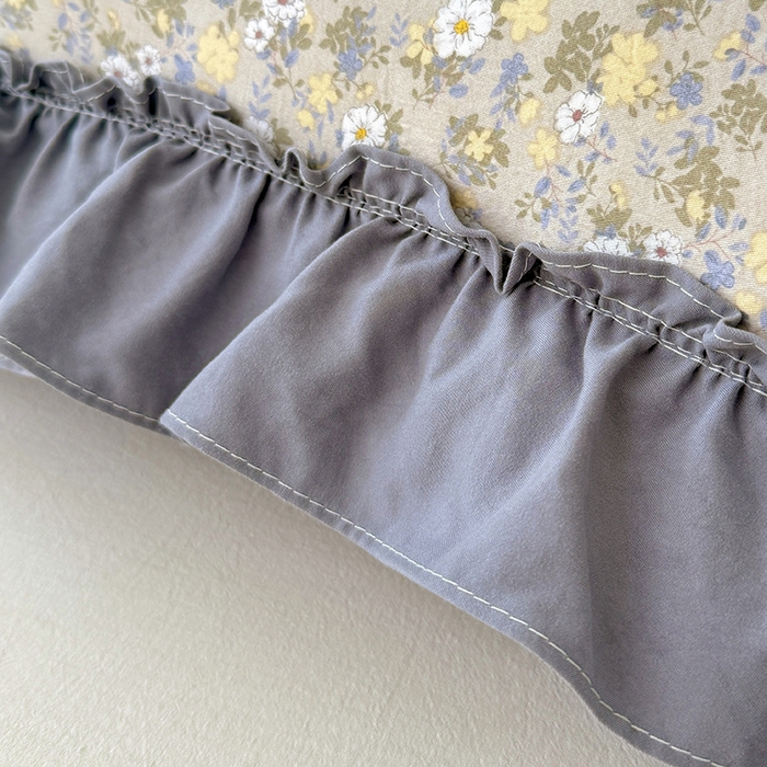 91家纺网 家纺一手货源 找家纺 梦舒羽 2025新款水洗珍珠棉花边枕套加长双人情侣1.8米枕芯内胆套1.5m枕头套 花知晓