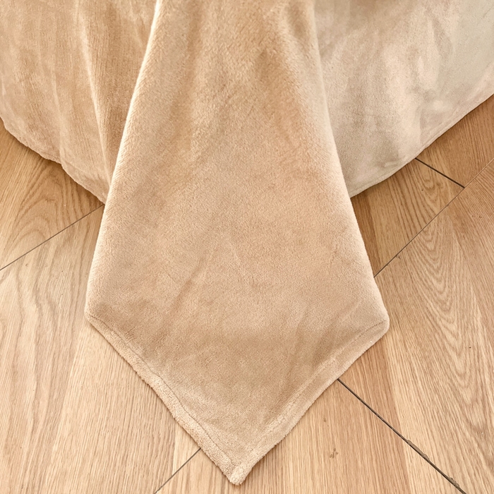 91家纺网 家纺一手货源 找家纺 金爱家 2025新款赫本风灯芯绒-花边款四件套 灯芯绒-花枝