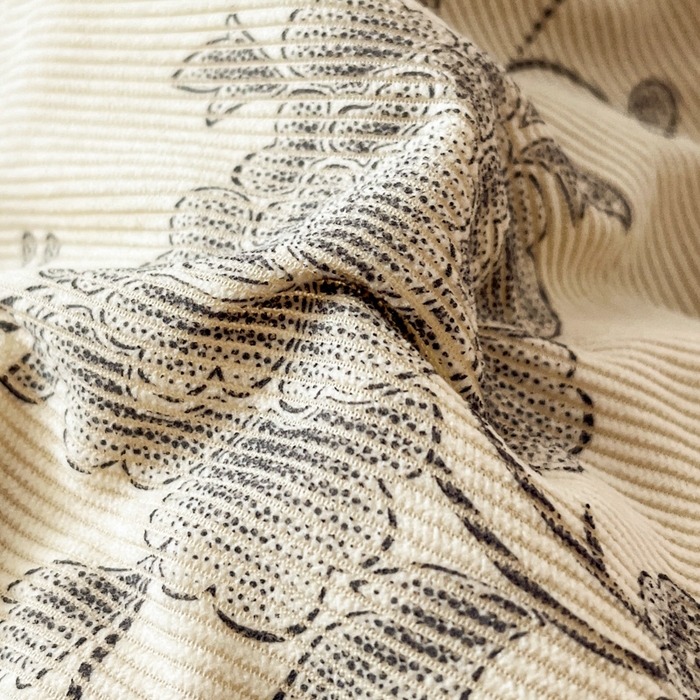 91家纺网 家纺一手货源 找家纺 金爱家 2025新款赫本风灯芯绒-花边款四件套 灯芯绒-牡丹