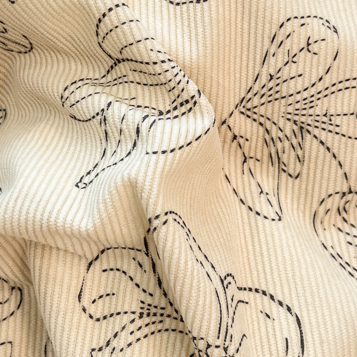 91家纺网 家纺一手货源 找家纺 金爱家 2025新款赫本风灯芯绒-花边款四件套 灯芯绒-盛开