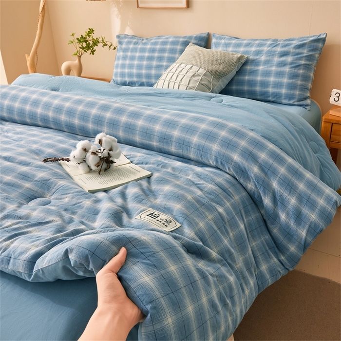 91家纺网 家纺一手货源 找家纺 （总）晓时候 2025新款A类水洗棉冬被新疆棉花被夏被春秋被四季被子被芯