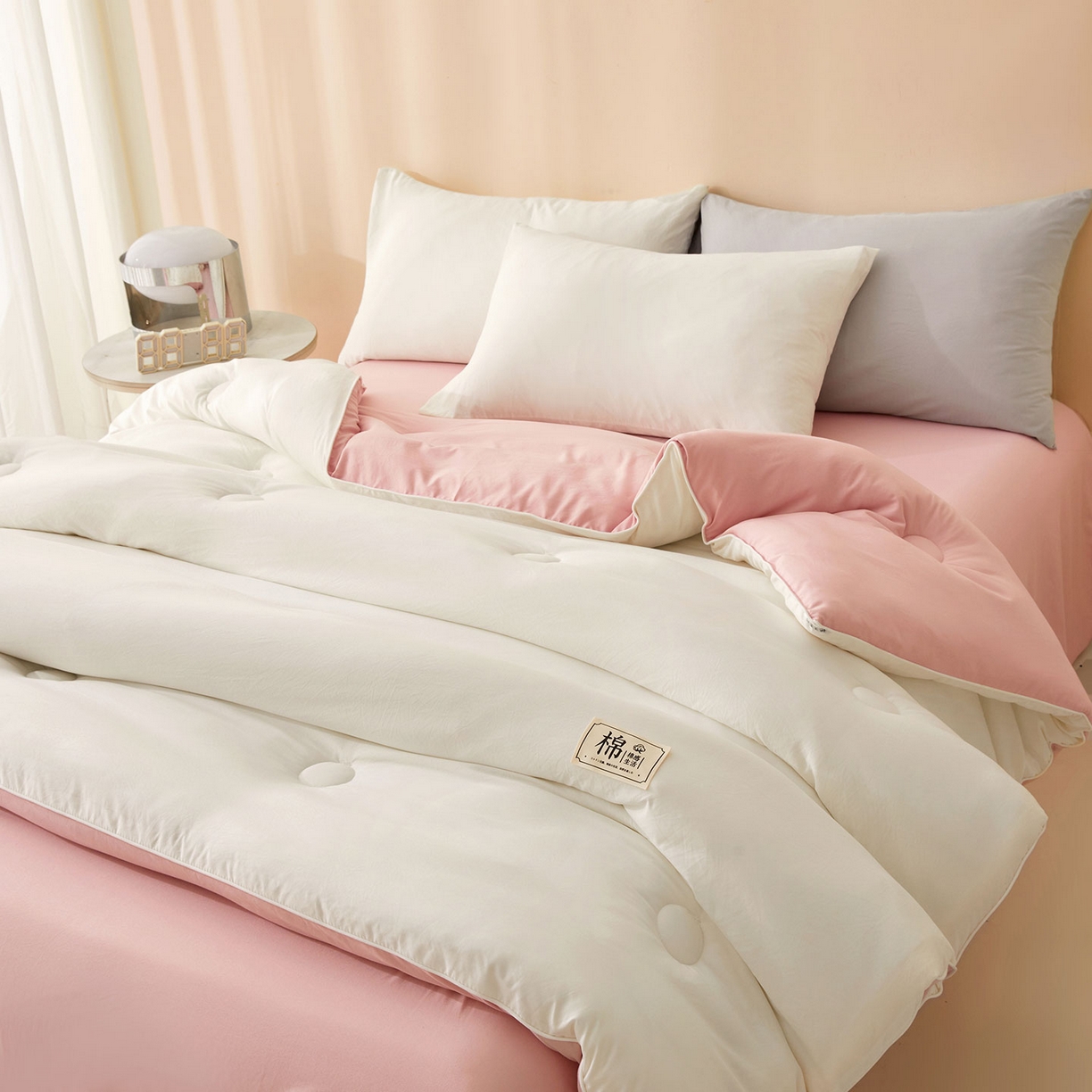 91家纺网 家纺一手货源 找家纺 （总）美梦里 2025新款A类拼色新疆棉花被被子被芯