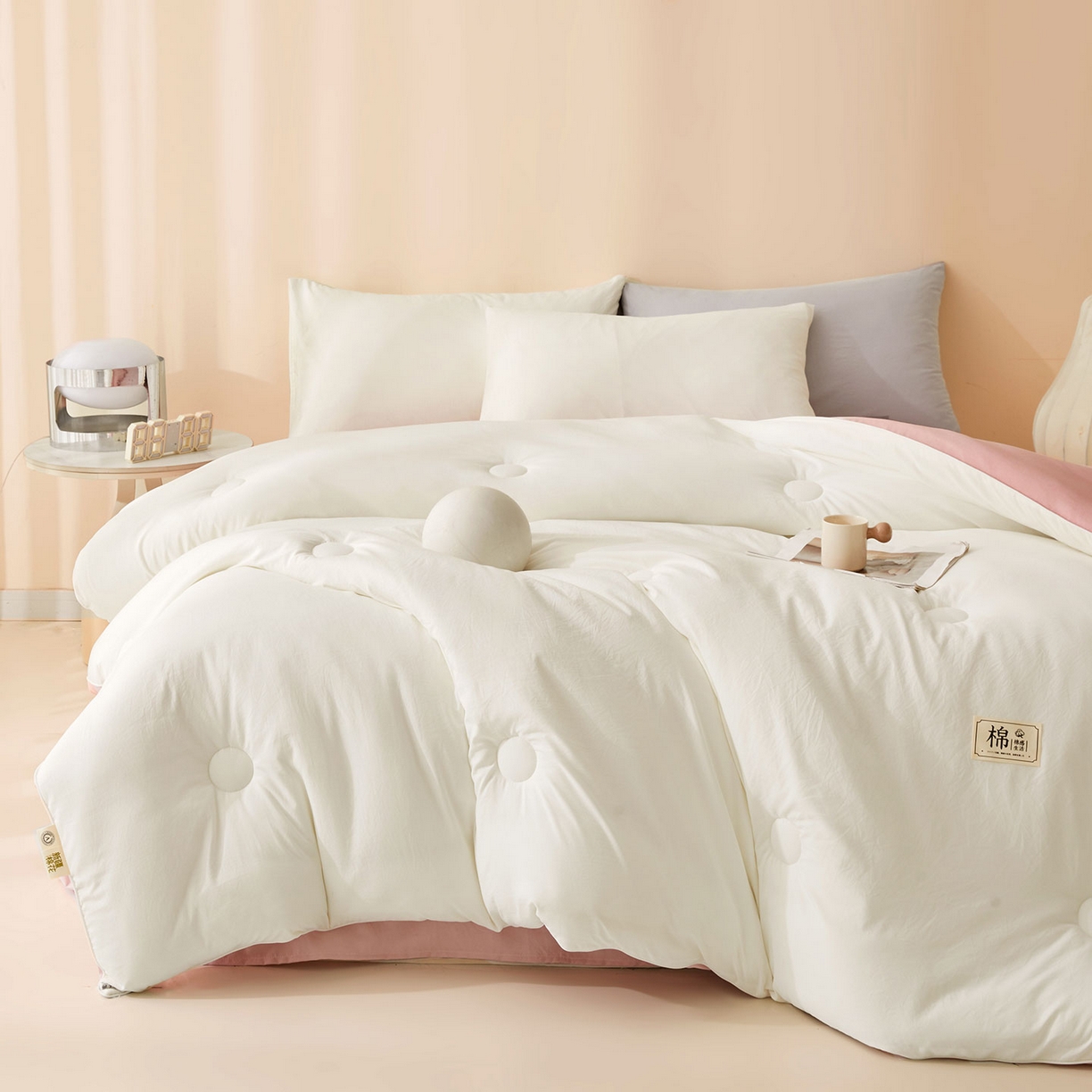 91家纺网 家纺一手货源 找家纺 （总）美梦里 2025新款A类拼色新疆棉花被被子被芯