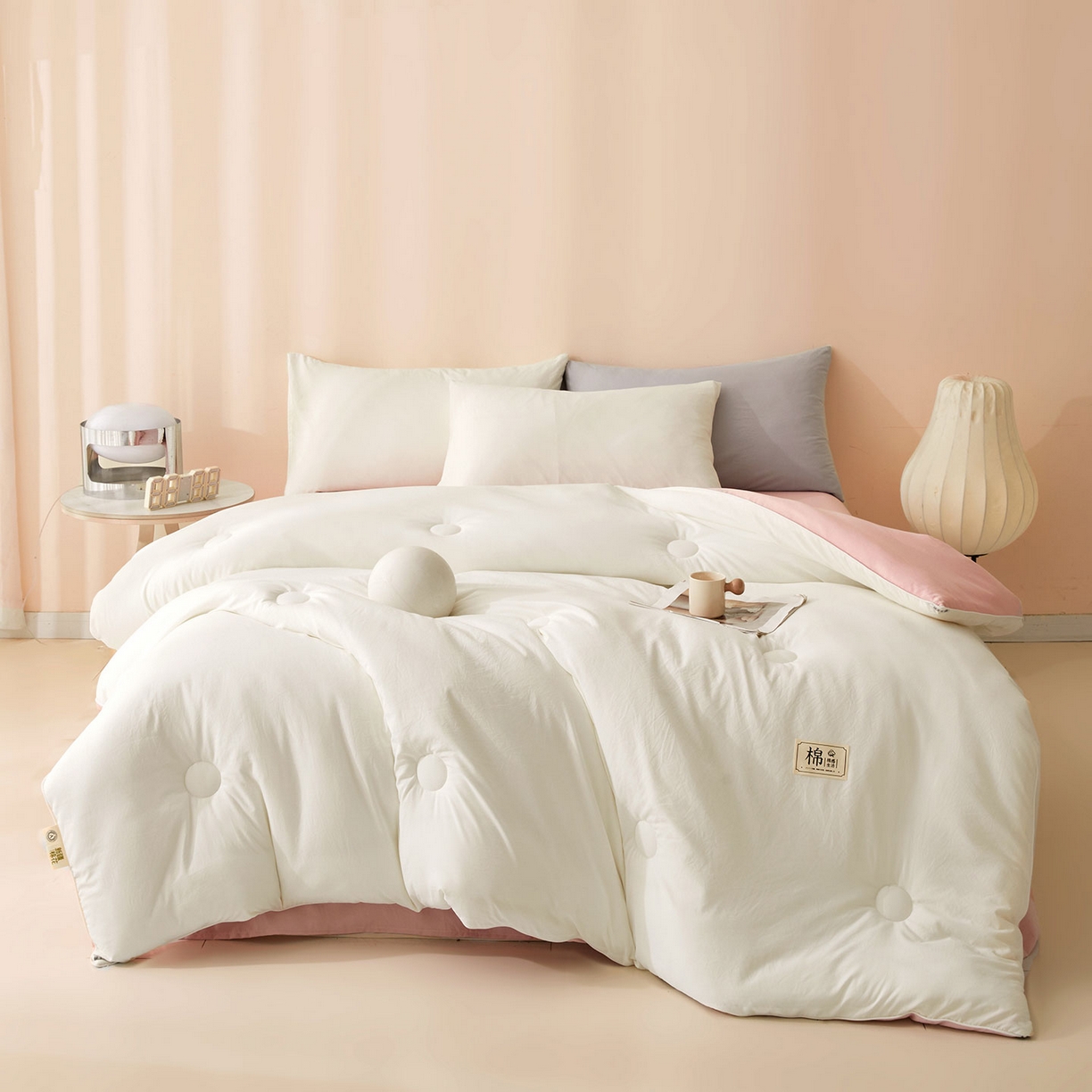 91家纺网 家纺一手货源 找家纺 （总）美梦里 2025新款A类拼色新疆棉花被被子被芯