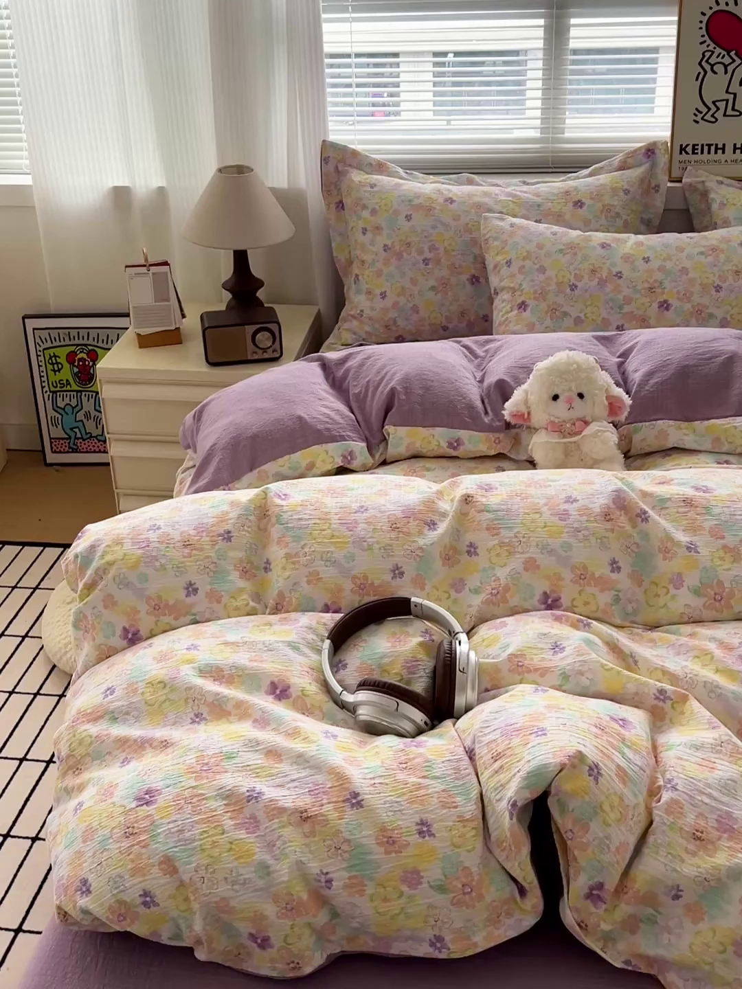 91家纺网 家纺一手货源 找家纺 典曼家纺 2025新款高克重云柔古法小布袋四件套 春山集