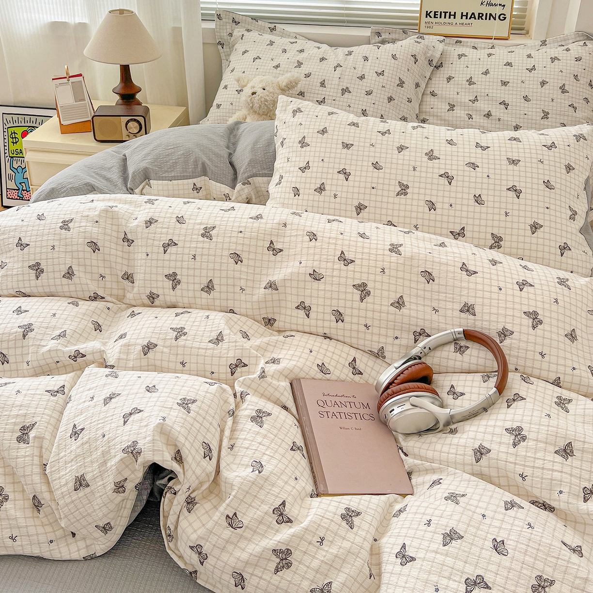 91家纺网 家纺一手货源 找家纺 典曼家纺 2025新款高克重云柔古法小布袋四件套 浮生若梦