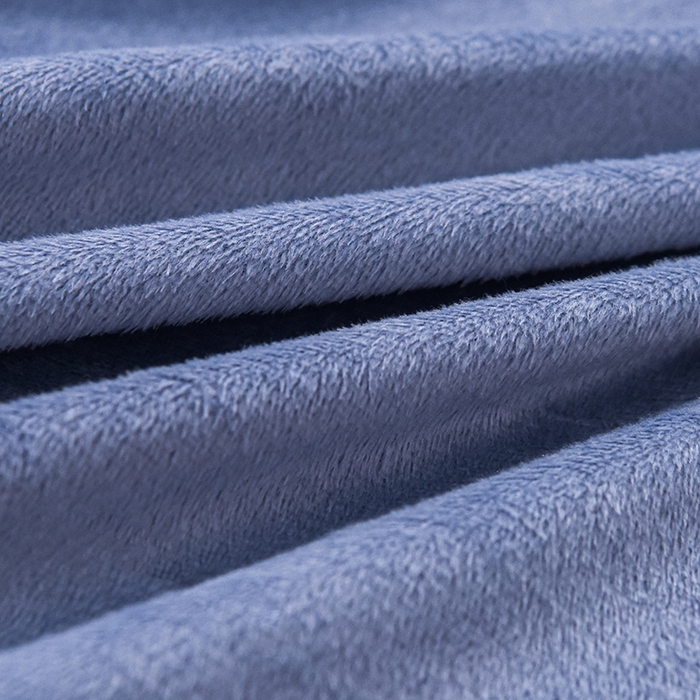 91家纺网 家纺一手货源 找家纺 提花大世界 2025新款宝宝绒绣花款牛奶绒婴儿绒保暖四件套 花辰月夕-蓝灰