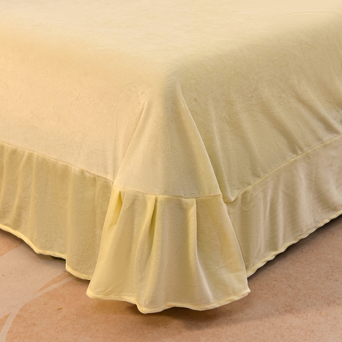 91家纺网 家纺一手货源 找家纺 提花大世界 2025新款宝宝绒绣花款牛奶绒婴儿绒保暖四件套 花辰月夕-奶白