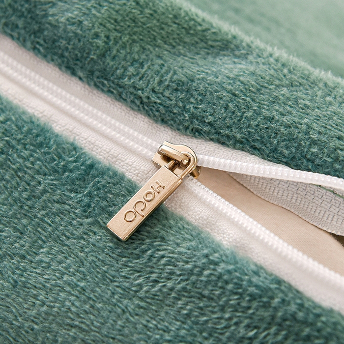 91家纺网 家纺一手货源 找家纺 提花大世界 2025新款宝宝绒绣花款牛奶绒婴儿绒保暖四件套 花辰月夕-水绿