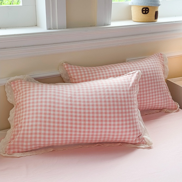 91家纺网 家纺一手货源 找家纺 （总）老K（原美阁）2025新款云感超柔水洗棉四件套全棉纯棉镂空花边四件套