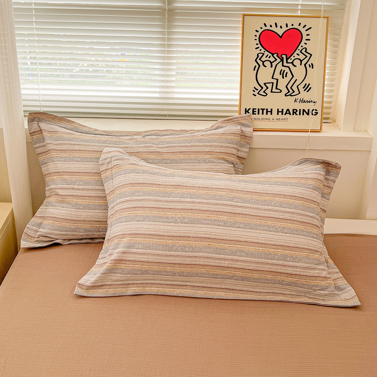 91家纺网 家纺一手货源 找家纺 典曼家纺 2025新款高克重云柔古法小布袋四件套 极简主义