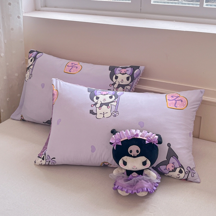 91家纺网 家纺一手货源 找家纺 心卓 2025年新款直播三丽鸥针织棉豆豆被冬被加厚子被芯儿童学生成人款苹果库洛米