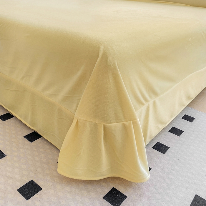 91家纺网 家纺一手货源 找家纺 提花大世界 2025新款宝宝绒绣花款牛奶绒婴儿绒保暖四件套 花之隐逸-奶白