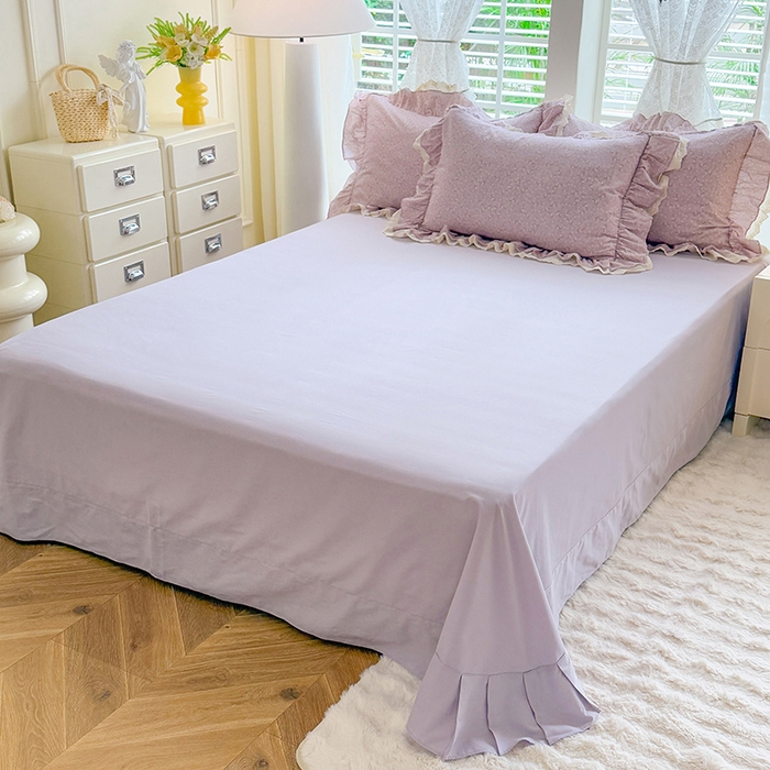 91家纺网 家纺一手货源 找家纺 （总）巧玲珑 2025新款80s法式大花边四件套