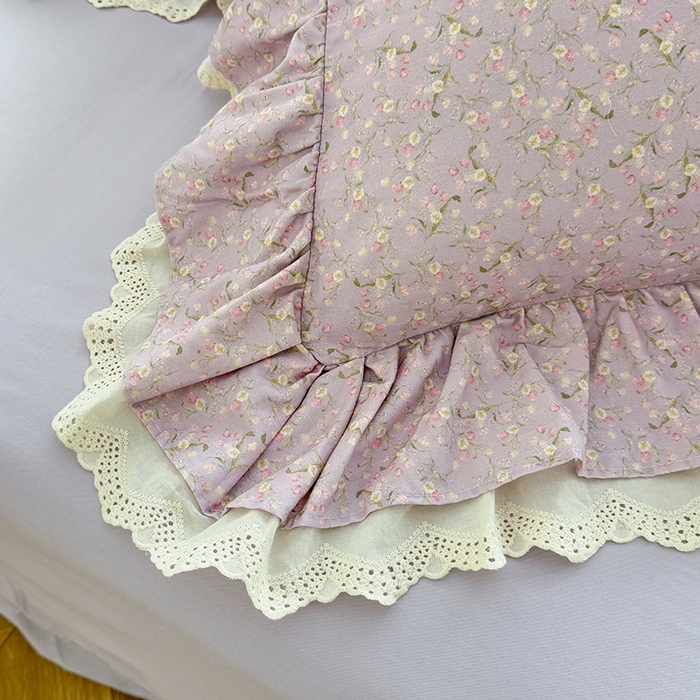 91家纺网 家纺一手货源 找家纺 （总）巧玲珑 2025新款80s法式大花边四件套