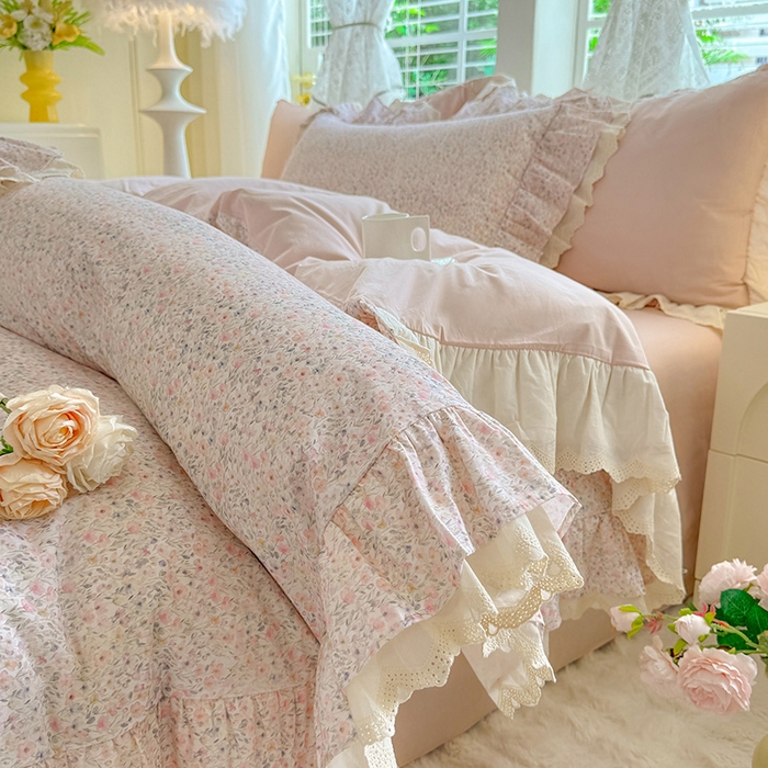 巧玲珑 2025新款80s法式大花边四件套 铃兰