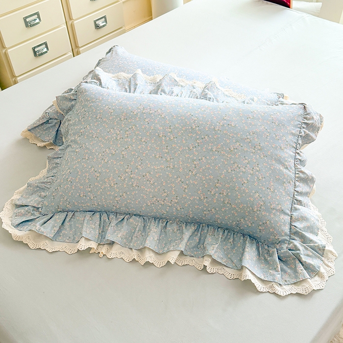 91家纺网 家纺一手货源 找家纺 巧玲珑 2025新款80s法式大花边四件套 漫春