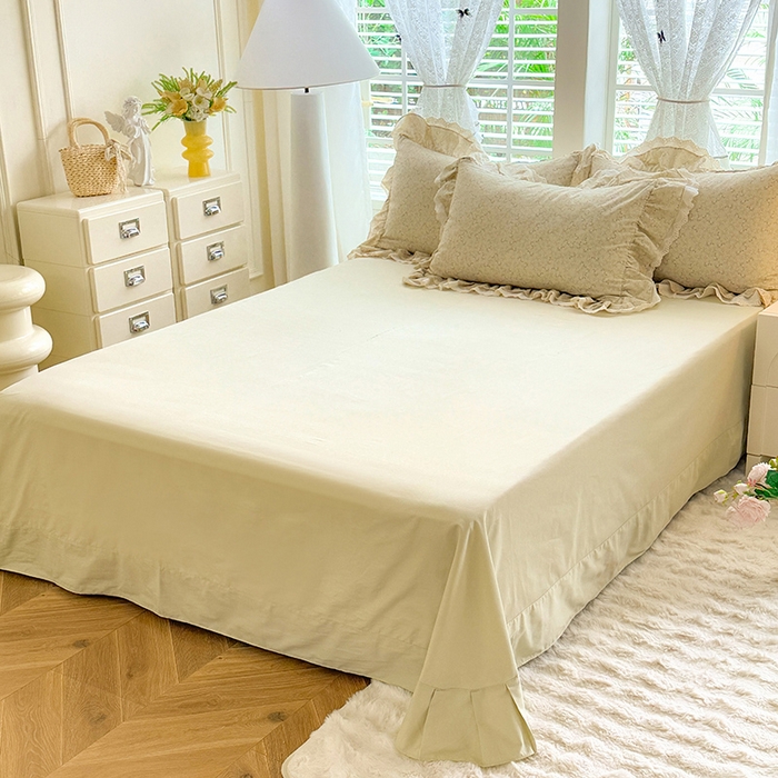 91家纺网 家纺一手货源 找家纺 巧玲珑 2025新款80s法式大花边四件套 怡香