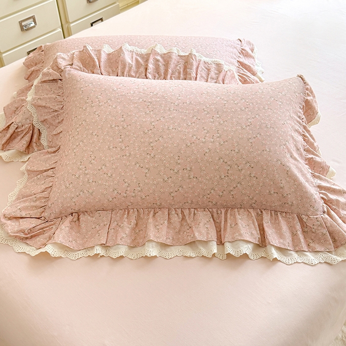 91家纺网 家纺一手货源 找家纺 巧玲珑 2025新款80s法式大花边四件套 芸蜜