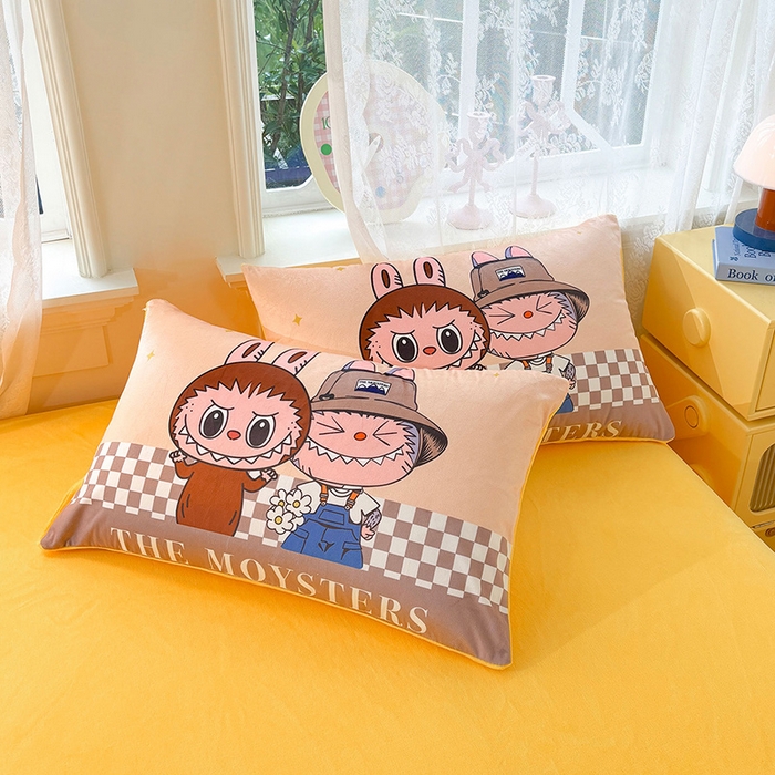 91家纺网 家纺一手货源 找家纺 总1ds生活馆 2025新款大版卡通水晶绒牛奶绒珊瑚绒三件套四件套