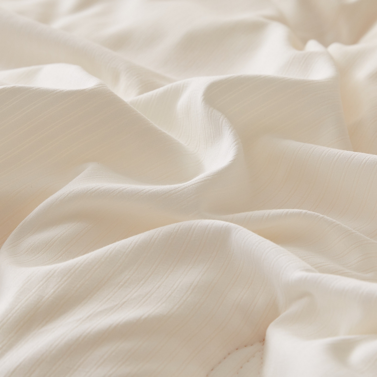 91家纺网 家纺一手货源 找家纺 帕芬鸟家纺 2025新款云柔棉提花大豆被被子被芯 立体-米白