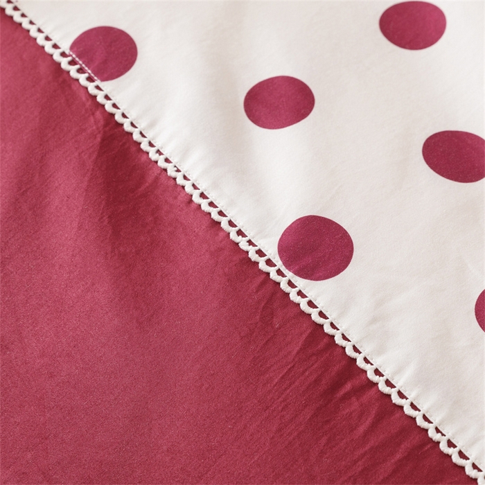 91家纺网 家纺一手货源 找家纺 宏羽纺家纺 2025新款100s全棉纯棉贡缎法式刺绣花边四件套 纯棉时尚-甜漾