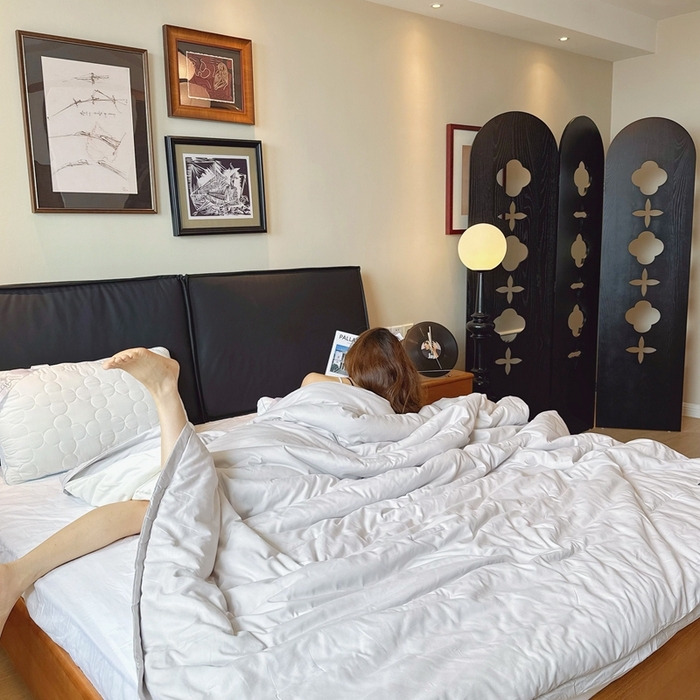 91家纺网 家纺一手货源 找家纺 兜米家居 2025新款深睡被Pro拉链款二合一控温四季被可机洗被子被芯 黎明灰